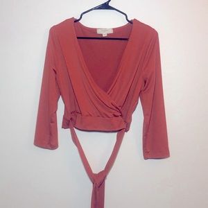 No Comment Crisscross Crop Top